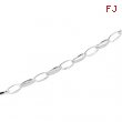 Sterling Silver 17 INCH Fashion Link Chain W/lob Clsp