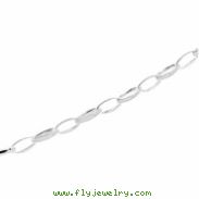 Sterling Silver 17 INCH Fashion Link Chain W/lob Clsp