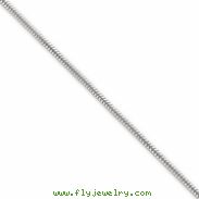 Sterling Silver 1.75mm Round Snake Chain