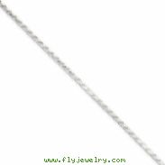 Sterling Silver 1.7mm Diamond-cut Rope Chain