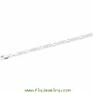 Sterling Silver 18 INCH Figaro Chain W/ Lobster Clasp