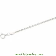 Sterling Silver 18 INCH Popcorn Chain With Spring Ring