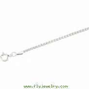 Sterling Silver 18 INCH Popcorn Chain With Spring Ring