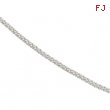 Sterling Silver 18 INCH Popcorn Chain With Spring Ring