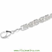 Sterling Silver 18 INCH Solid Byzantine Chain