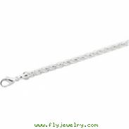 Sterling Silver 18 INCH Solid Wheat Chain