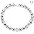 Sterling Silver 18.00 INCH 16.00 MM BEAD NECKLACE 16.00 Mm Bead Necklace