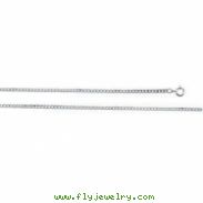 Sterling Silver 18.00 Inch Carded Solid Curb Link Flat Chain