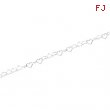 Sterling Silver 18.00 INCH HEART LINK CHAIN Heart Link Chain