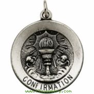 Sterling Silver 18.3 Rd Confirmation Cup Pend Medal