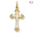 Sterling Silver 18K Gold Plated Cross Charm
