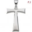 Sterling Silver 19.00X16.00 MM Polished TAU CROSS PENDANT