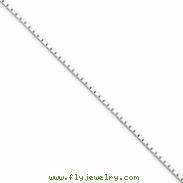 Sterling Silver 1mm Mirror Box Chain