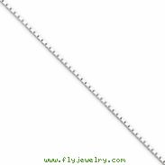 Sterling Silver 1mm Mirror Box Chain