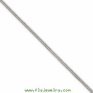 Sterling Silver 1mm Square Snake Chain