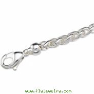 Sterling Silver 20 INCH Solid Wheat Chain