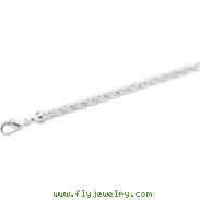 Sterling Silver 20 INCH Solid Wheat Chain