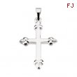 Sterling Silver 21.00X16.00 MM Polished FANCY CROSS PENDANT