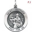 Sterling Silver 22.00 MM St.matthew Medal