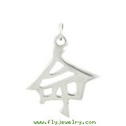 Sterling Silver "Destiny" Kanji Chinese Symbol Charm