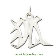 Sterling Silver "Fox" Kanji Chinese Symbol Charm