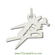 Sterling Silver "Hayabusa" Kanji Chinese Symbol Charm