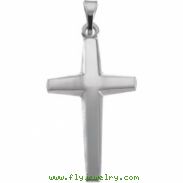 Sterling Silver 23X14.00 MM Polished CROSS PENDANT