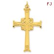 Sterling Silver 24 Gold Plated Latin Cross Pendant