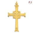 Sterling Silver 24 Gold Plated Latin Cross Pendant