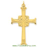 Sterling Silver 24 Gold Plated Latin Cross Pendant