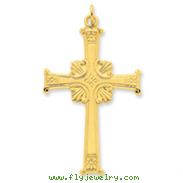 Sterling Silver 24 Gold Plated Latin Cross Pendant