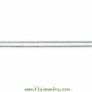 Sterling Silver 24.00 Inch Continuous Solid Curb Link Flat Chain