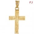 Sterling Silver 24.00X16.00 MM Polished CROSS PENDANT (WITHOUT EPOXY)