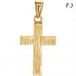 Sterling Silver 24.00X16.00 MM Polished CROSS PENDANT (WITHOUT EPOXY)