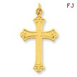 Sterling Silver 24K Gold Plated Cross Pendant