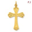 Sterling Silver 24K Gold Plated Cross Pendant