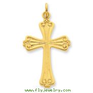 Sterling Silver 24K Gold Plated Cross Pendant