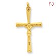 Sterling Silver 24K Gold Plated Crucifix Charm