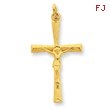 Sterling Silver 24K Gold Plated Crucifix Charm