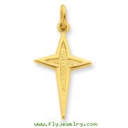 Sterling Silver 24K Gold Plated Passion Cross Charm