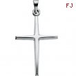 Sterling Silver 25.00X18.00 MM Polished CROSS PENDANT