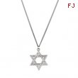 Sterling Silver 25.25x22.75 Star Of David Pendant