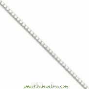 Sterling Silver 2.5mm Box Chain bracelet