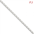 Sterling Silver 2.5mm Diamond-Cut Spiga Chain