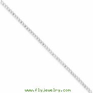Sterling Silver 2.5mm Fancy Link Chain anklet