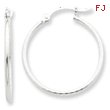 Sterling Silver 25mm Hoop Earrings