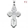 Sterling Silver 26.00 X 17.00 MM Polished DIE STRUCK ORTHODOX CROSS PEND