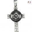 Sterling Silver 28.5x20.75 Us Coast Guard Cross