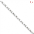 Sterling Silver 2.8mm Open Link Chain anklet