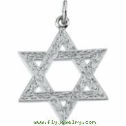 Sterling Silver 29.0x26.0 Star Of David Pendant